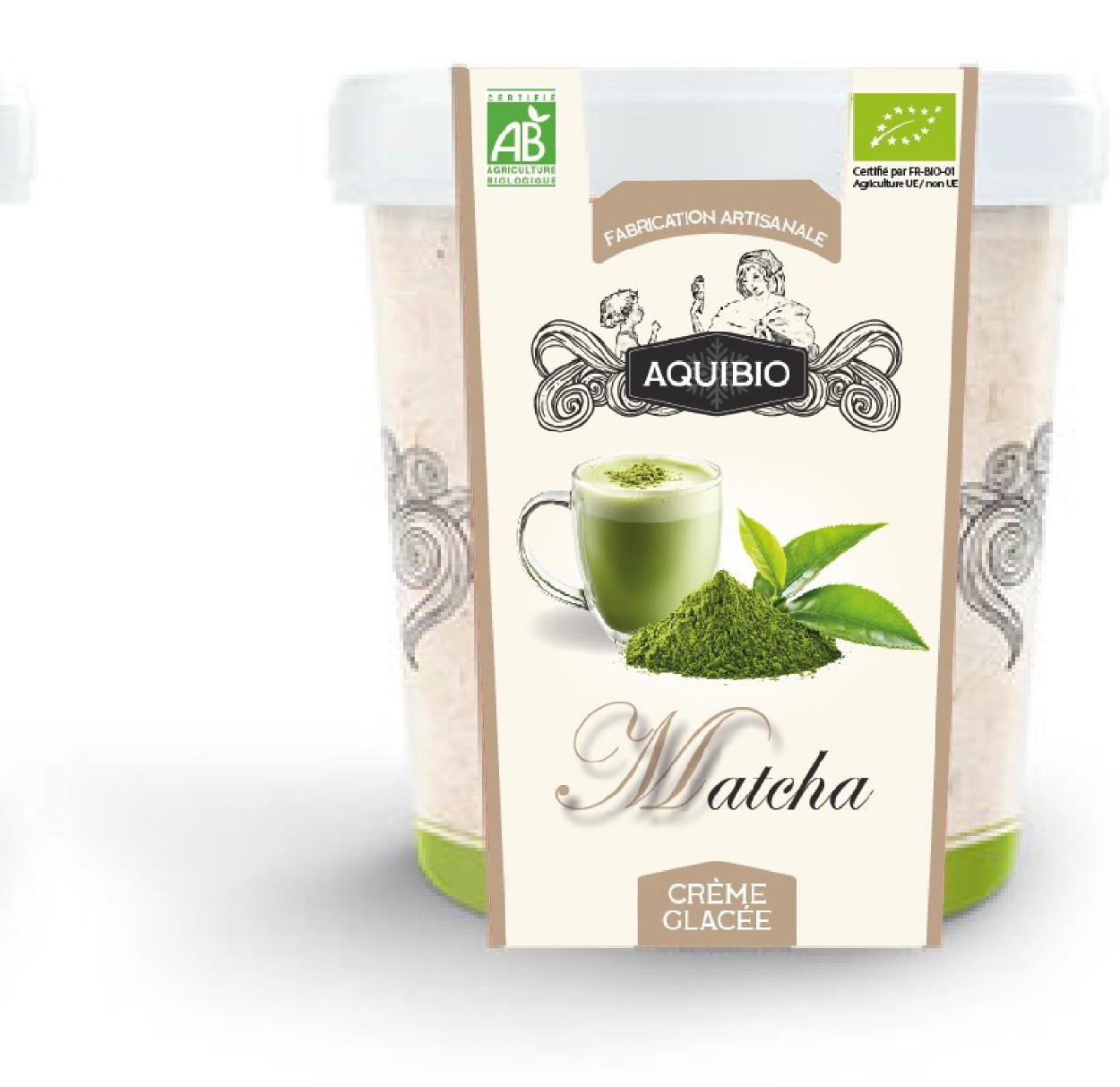 CREME GLACEE 500ML AU THE MATCHA