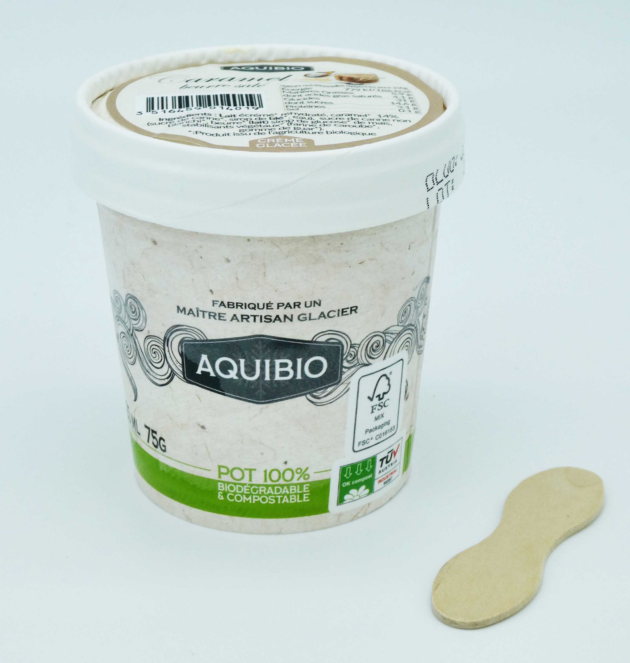 PETIT POT CARAMEL BEURRE SALE AQUIBIO