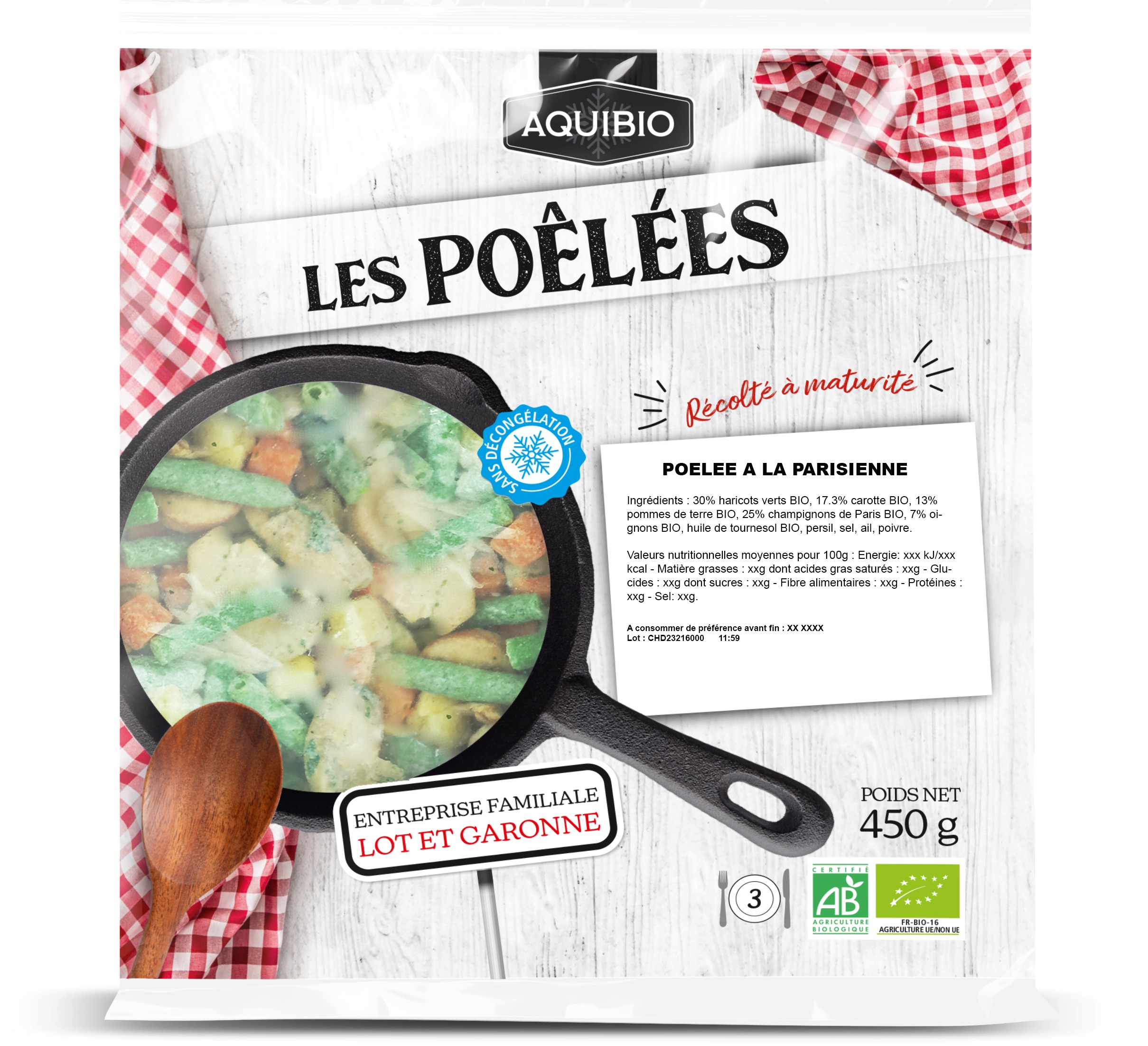 POELEE A LA PARISIENNE 450g